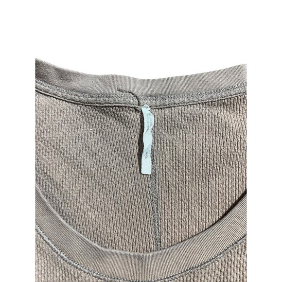 Free People Masquerade Cuff Long-Sleeve Thermal Top Ombré Sz S - Picture 6 of 12